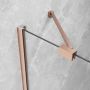 Radaway Essenza 6 Brushed Copper DWJ 13850149301R drzwi prysznicowe 100 cm uchylne miedź szczotkowany/szkło przezroczyste zdj.5