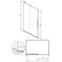 Radaway Furo SL Brushed Nickel DWJ 20250306142530182502 drzwi prysznicowe na wymiar 115 cm rozsuwane szczotkowany/szkło przezroczyste zdj.2