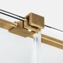 New Trendy Smart Gold Brushed EXK7596 kabina prysznicowa 90x80 cm prostokątna złoty szczotkowany/szkło przezroczyste zdj.4