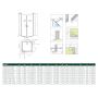 Radaway Nes Black KDD II 100310805401R drzwi prysznicowe zdj.2