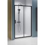 Radaway Premium Pro Black DWJ 10141405401R drzwi prysznicowe 140 cm rozsuwane czarny mat/szkło przezroczyste zdj.1