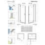 Radaway Fuenta Chrome DWJ 13840160101L drzwi prysznicowe 120 cm uchylne chrom połysk/szkło przezroczyste zdj.2