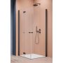 Radaway Nes Black KDD I 100151005401R drzwi prysznicowe 100 cm składane czarny mat/szkło przezroczyste zdj.1