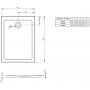 Radaway Doros F SDRF12800104S brodzik prostokątny 120x80 cm zdj.2