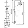 Ferro Talassa NP87BAL7U zestaw prysznicowy ścienny z deszczownicą chrom zdj.2