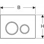 Geberit Sigma21 115652001 przycisk spłukujący do wc stal zdj.2
