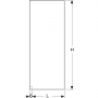 Geberit One 560003001 ścianka prysznicowa walk-in 119 cm chrom połysk/szkło przezroczyste zdj.2