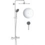 Grohe Vitalio Joy 26400001 zestaw prysznicowy ścienny termostatyczny z deszczownicą starlight chrome zdj.1