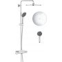 Grohe Vitalio Joy 26401001 zestaw prysznicowy ścienny termostatyczny z deszczownicą starlight chrome zdj.1