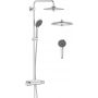 Grohe Vitalio Joy 26403002 zestaw prysznicowy ścienny termostatyczny z deszczownicą starlight chrome zdj.1