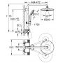 Grohe Vitalio Joy 260 zestaw prysznicowy ścienny termostatyczny z deszczownicą czarny mat 26403KF2 zdj.2