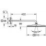 Grohe Rainshower Mono 265642430 deszczownica z ramieniem 31x31 cm kwadratowa czarna zdj.2