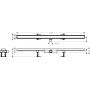 Hansgrohe RainDrain Compact 56173000 odpływ liniowy 120 cm stal zdj.2