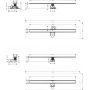 Hansgrohe RainDrain Allround 56190800 odpływ liniowy 120 cm stal zdj.2
