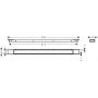 Hansgrohe RainDrain Match Plus 56216670 element zewnętrzny odpływu 90 cm czarny zdj.2
