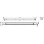 Hansgrohe RainDrain Match Plus 56217670 element zewnętrzny odpływu 100 cm czarny zdj.2