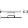Hansgrohe RainDrain Minimalistic 56219000 element zewnętrzny odpływu 70 cm stal zdj.2
