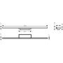 Hansgrohe RainDrain Minimalistic 56221000 element zewnętrzny odpływu 90 cm zdj.2