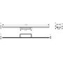 Hansgrohe RainDrain Minimalistic 56222000 element zewnętrzny odpływu 100 cm stal zdj.2