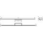 Hansgrohe RainDrain Minimalistic 56223000 element zewnętrzny odpływu 120 cm stal zdj.2