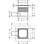 Hansgrohe RainDrain Brilliance 56250800 odpływ prysznicowy 10 cm stal zdj.2