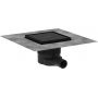 Hansgrohe RainDrain Brilliance 56251670 odpływ prysznicowy 15 cm czarny zdj.1