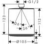 Hansgrohe Pulsify 24130000 deszczownica zdj.2