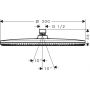 Hansgrohe Raindance Alive S 24520700 deszczownica 30x30 cm okrągła biała zdj.2