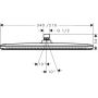 Hansgrohe Raindance Alive Q 24530670 deszczownica 34.3x21.4 cm prostokątna czarna zdj.2