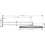 Hansgrohe Raindance Alive S 24541700 deszczownica z ramieniem 30x30 cm okrągła biała zdj.2