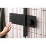 Hansgrohe Raindance Alive Q 24581670 zestaw prysznicowy ścienny termostatyczny z deszczownicą czarny zdj.4