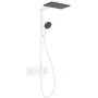 Hansgrohe Raindance Alive Q 24581700 zestaw prysznicowy ścienny termostatyczny z deszczownicą biały zdj.1
