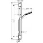 Hansgrohe Raindance Alive Select S 24602700 zestaw prysznicowy ścienny biały zdj.2