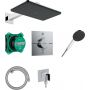 Hansgrohe Raindance Alive Q 24620000 zestaw prysznicowy podtynkowy termostatyczny z deszczownicą chrom zdj.1