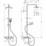 Hansgrohe Vernis Shape 26098000 zestaw wannowo-prysznicowy ścienny termostatyczny z deszczownicą chrom zdj.2