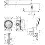 Hansgrohe Raindance 27951000 zestaw prysznicowy zdj.2