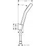 Hansgrohe Activera Select S 28052670 zestaw prysznicowy ścienny czarny zdj.2