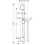 Hansgrohe Unica 28631990 drążek prysznicowy 90 cm zdj.2