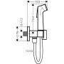 Hansgrohe Bidette 29231000 zestaw słuchawki bidetowej ścienny chrom zdj.2