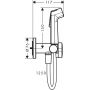Hansgrohe Bidette 29232700 bateria bidetowa z zestawem prysznicowym podtynkowa biała zdj.2