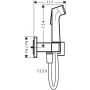 Hansgrohe Bidette 29233990 bateria bidetowa z zestawem prysznicowym podtynkowa złota zdj.2