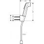 Hansgrohe Bidette 29238000 zestaw słuchawki bidetowej ścienny chrom zdj.2
