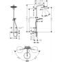 Hansgrohe Croma Select S 26890340 zestaw prysznicowy ścienny termostatyczny z deszczownicą zdj.2