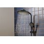 Hansgrohe Activera S 28871670 zestaw wannowo-prysznicowy ścienny termostatyczny z deszczownicą czarny zdj.3