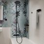 Hansgrohe Activera S 28871670 zestaw wannowo-prysznicowy ścienny termostatyczny z deszczownicą czarny zdj.4