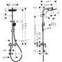 Hansgrohe Activera S 28875000 zestaw wannowo-prysznicowy ścienny z deszczownicą chrom zdj.2