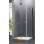 Huppe Design Pure 4-kąt 8P0608092322 drzwi prysznicowe 90 cm uchylne do ścianki bocznej zdj.1