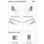 Huppe Design Pure 8P2302087316 parawan nawannowy 120 cm 2-częściowy srebrny mat/szkło matowe zdj.2