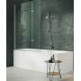 Huppe Design Pure 8P6501087316 parawan nawannowy 120 cm 3-częściowy srebrny mat/szkło matowe zdj.1