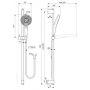 Ideal Standard Idealrain A7898AA zestaw prysznicowy ścienny chrom zdj.2